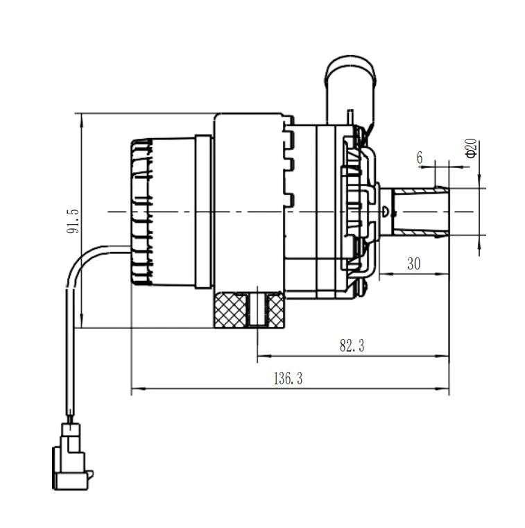 ELECTRIC WATER PUMP STRUCTURE